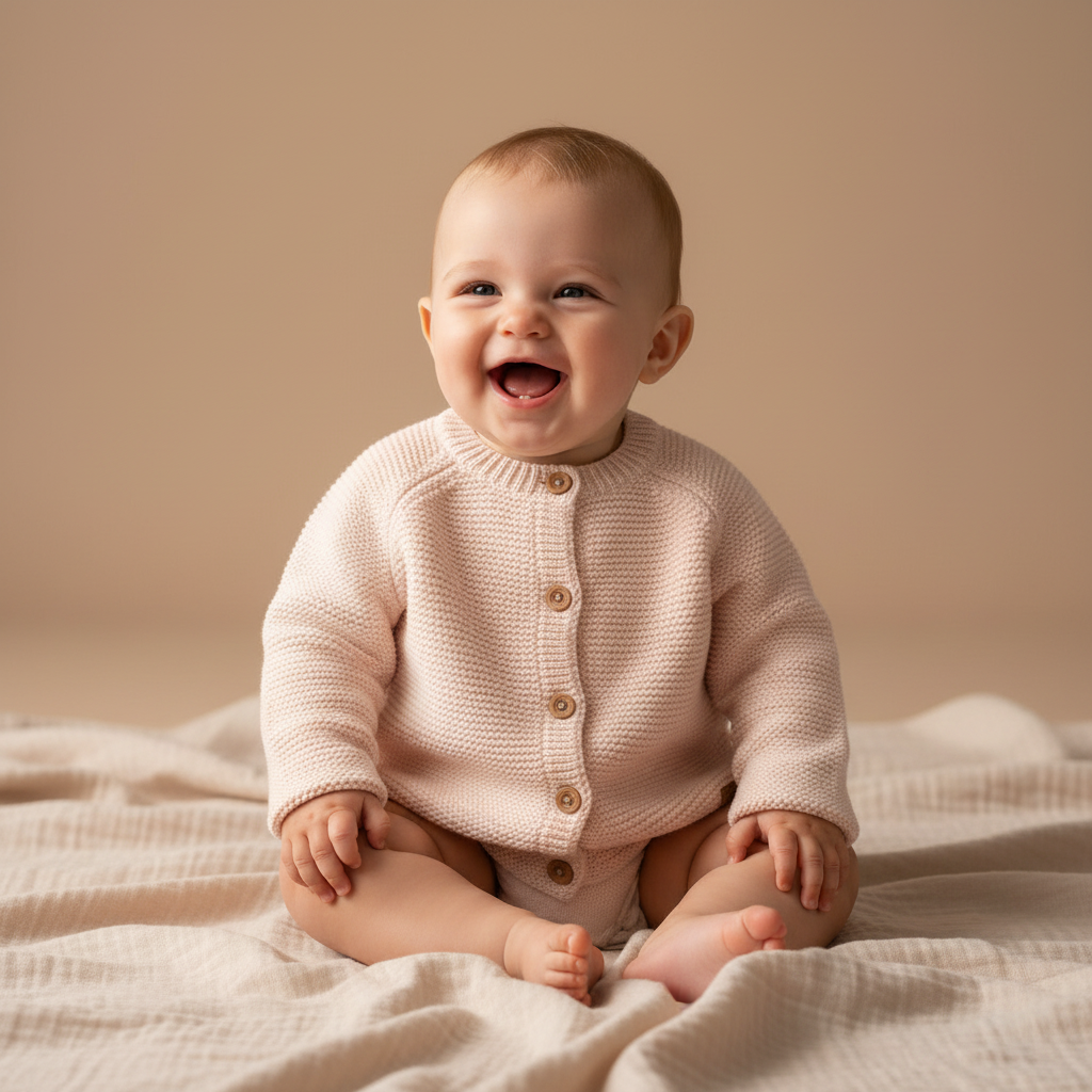 Flowers & Butterflies Pink Cardigan | Little Dutch