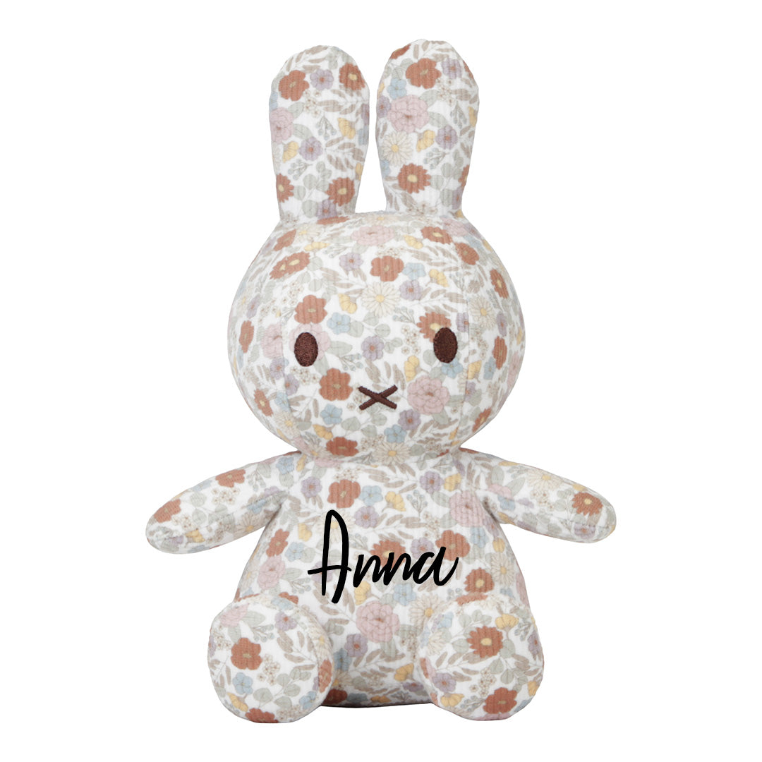 Cuddly bunny Vintage Little Flowers Allover, 35 cm x Miffy