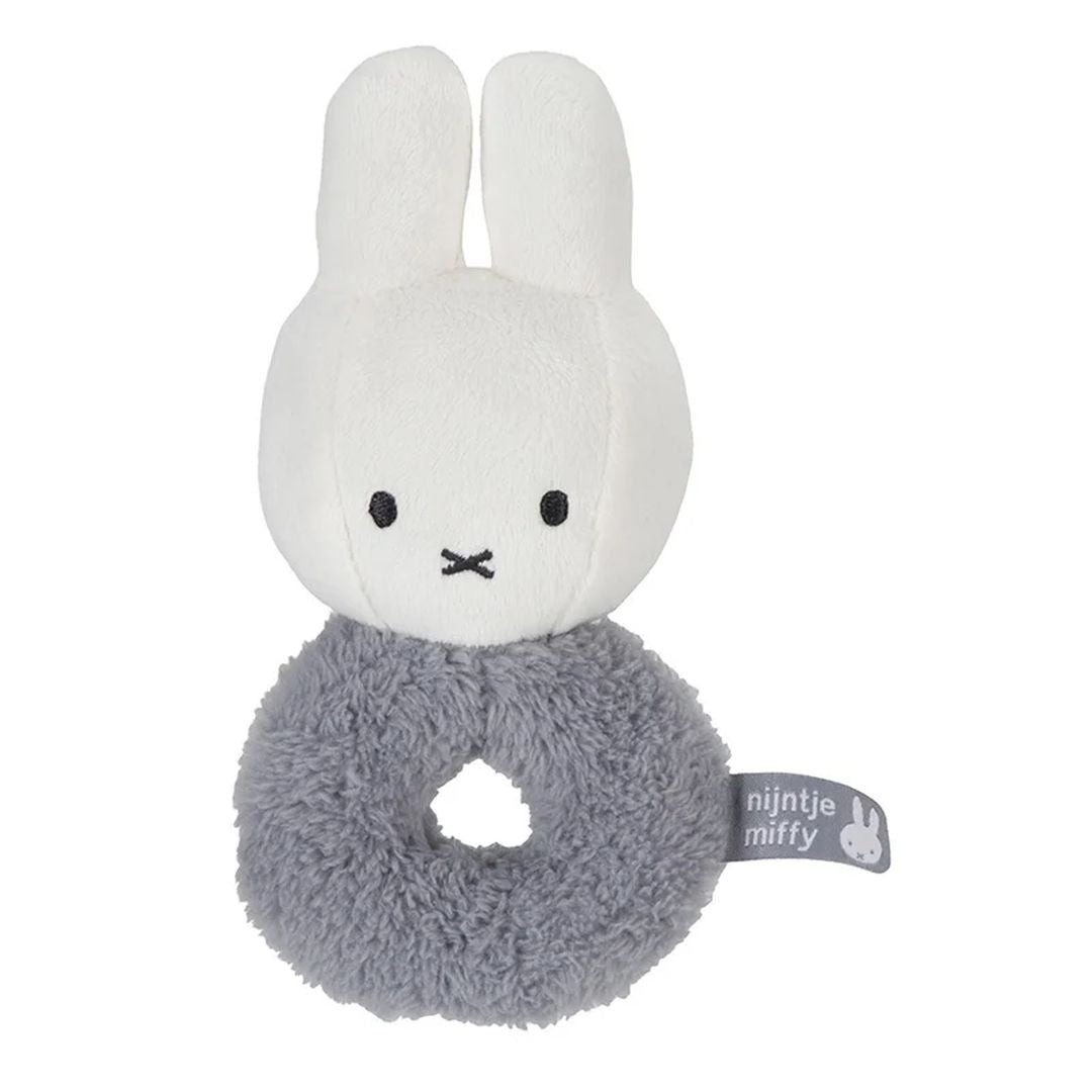 Rattle-grabbing toy rabbit Fluffy blue | Miffy x Tiamo