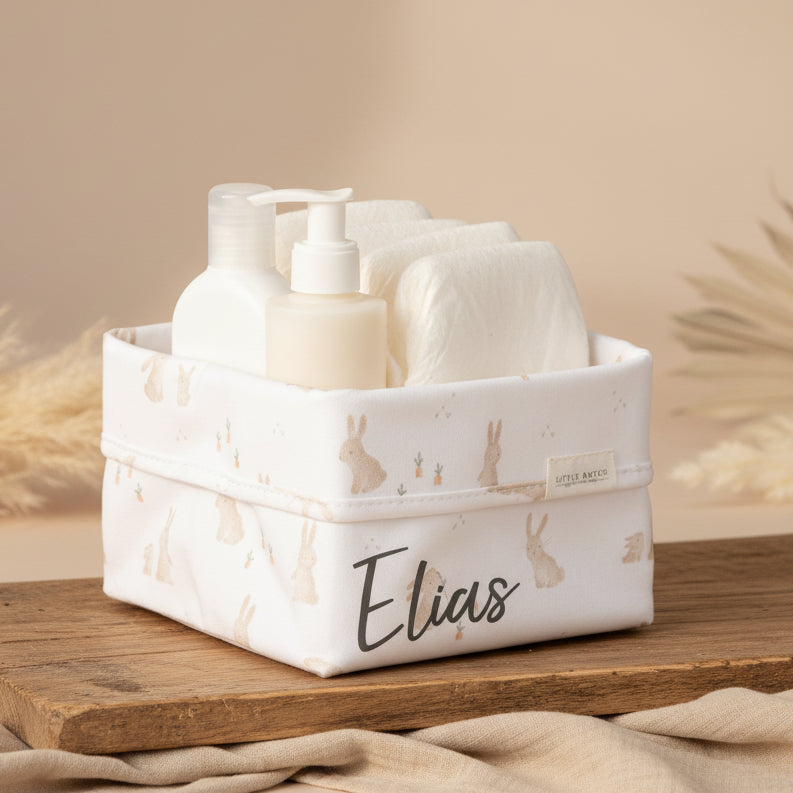 Baby Bunny Nursing Basket, Small | Little Dutch