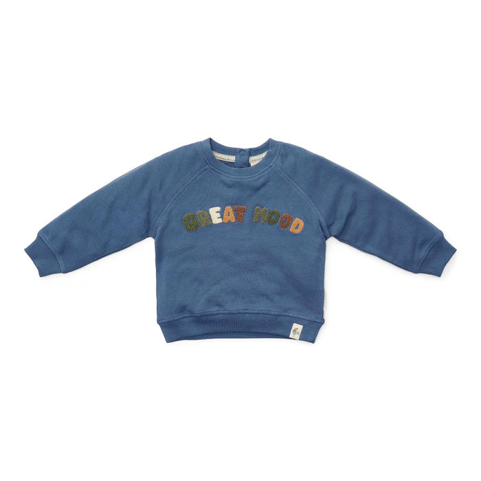 Sweater Dark Blue - 104 - Little Farm | Little Dutch