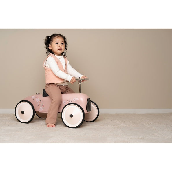 Retro Ride-On Car Pink | Little Dutch