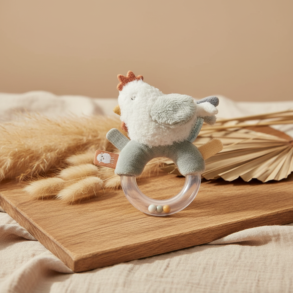 Little Farm chicken rattle grasping toy