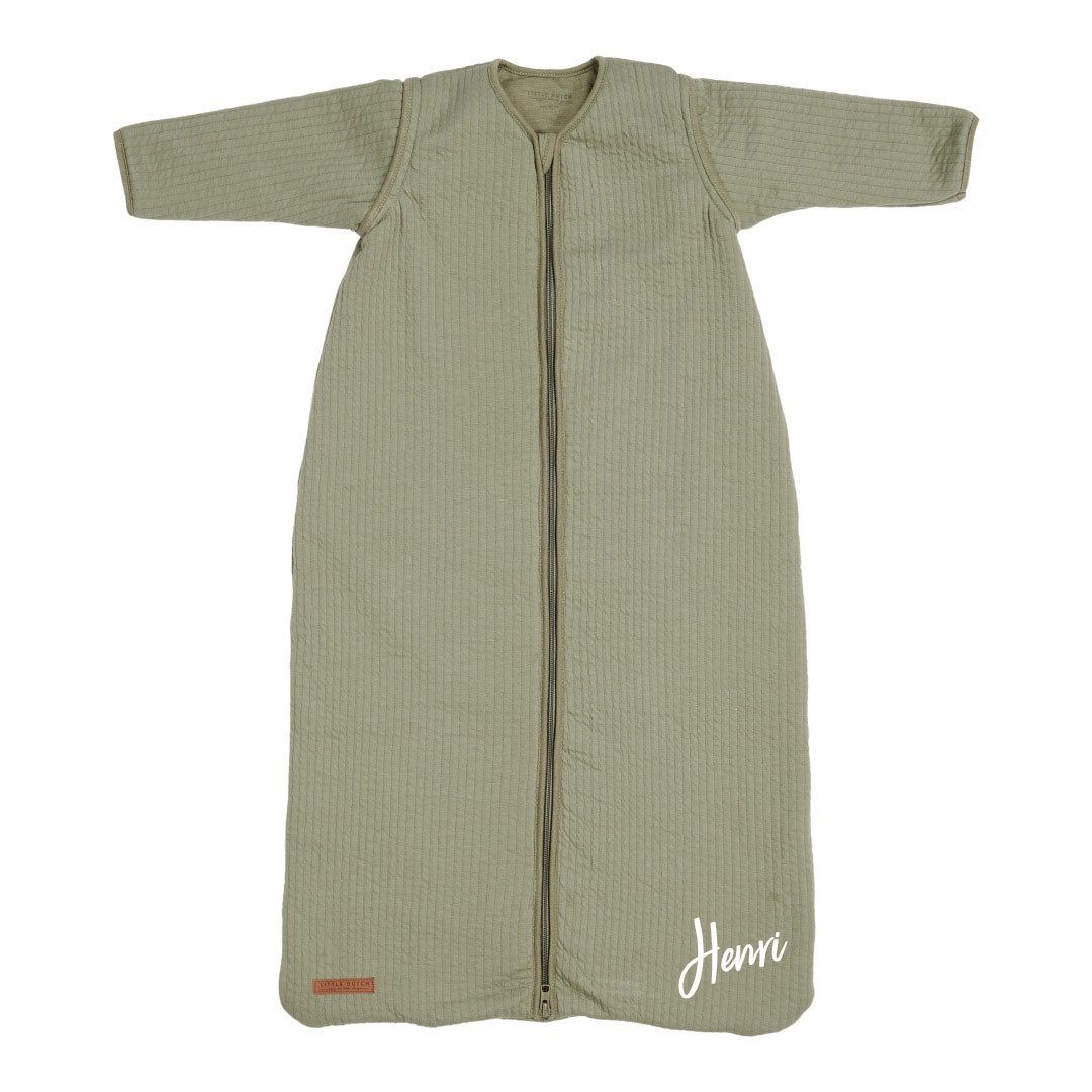 Winter sleeping bag 110 cm - Pure Olive | Little Dutch customizable
