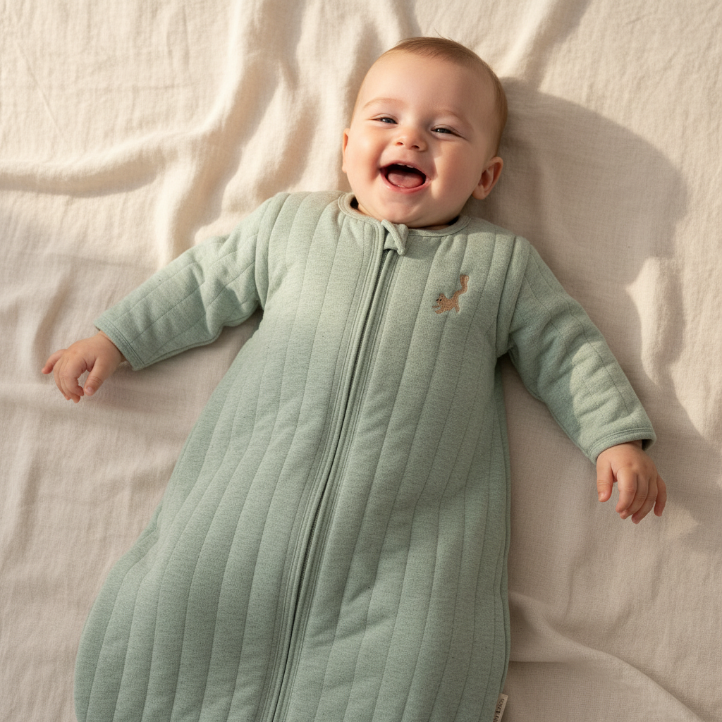 Winter sleeping bag 70 cm Sage | Little Dutch