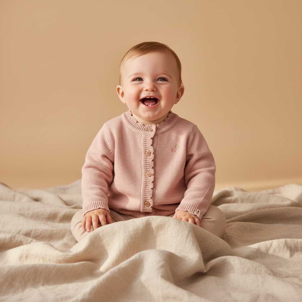Cardigan Soft Rose – Little Farm | Little Dutch