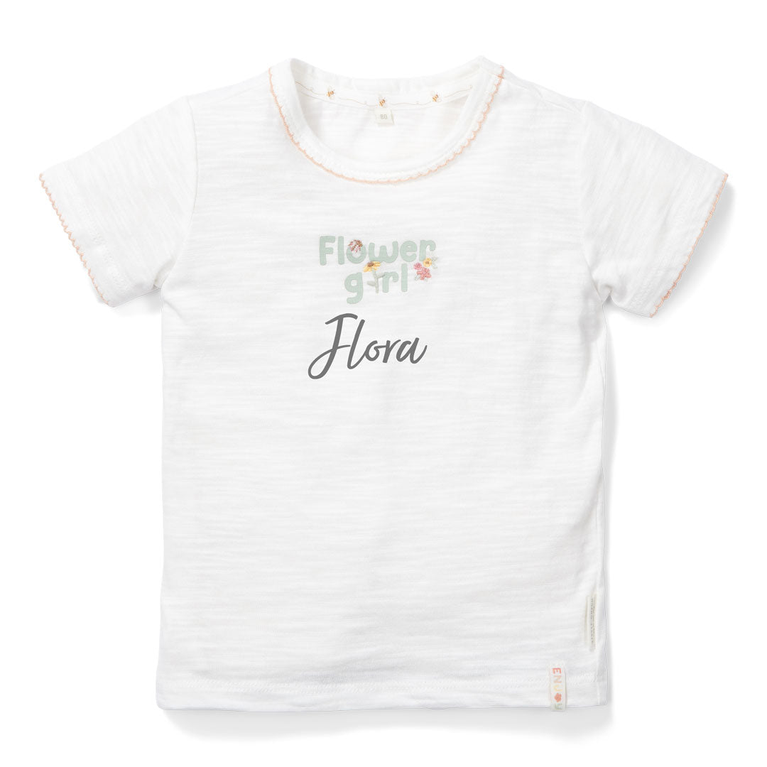 White Flower Girl T-Shirt | Little Dutch