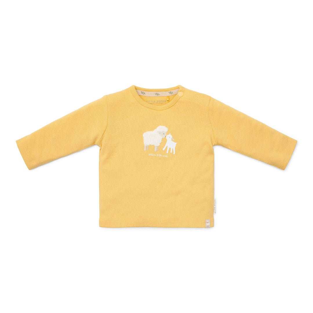 T-shirt long sleeves Warm Yellow - Little Farm | Little Dutch