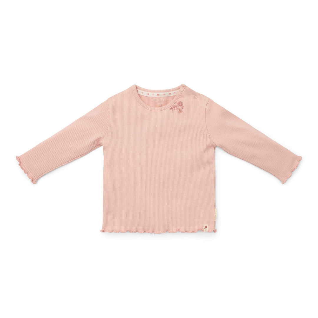 T-shirt long sleeves Soft Rose - Little Farm | Little Dutch