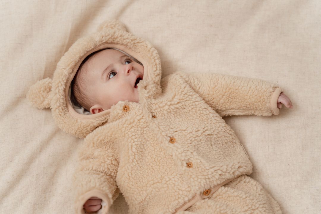 Teddy jacket Baby Bunny, sand | Little Dutch