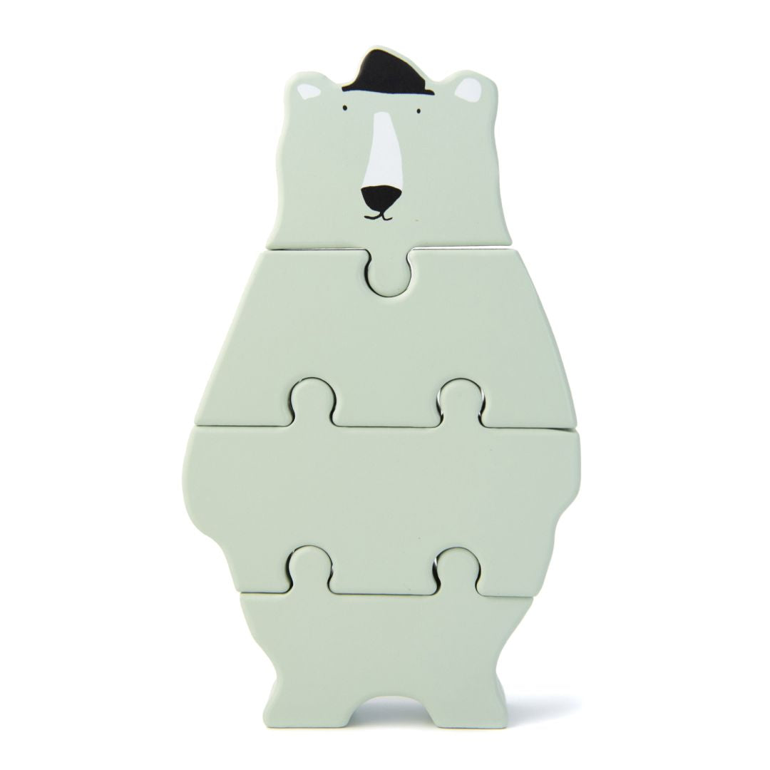 Wooden puzzle figure – Mr. Polar Bear | Trixie