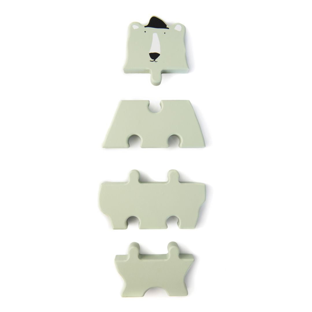 Wooden puzzle figure – Mr. Polar Bear | Trixie