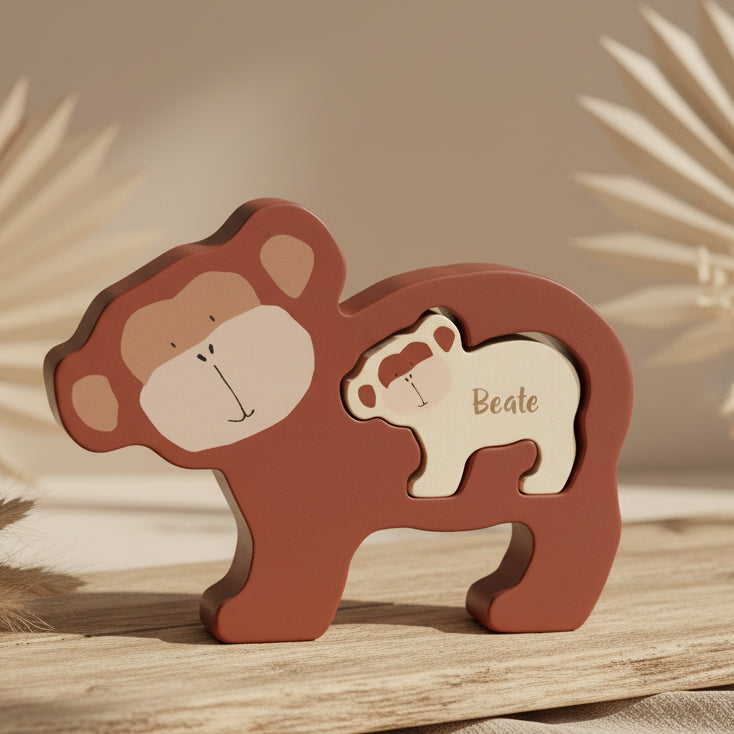 Wooden Baby Puzzle - Mr. Monkey | Trixie