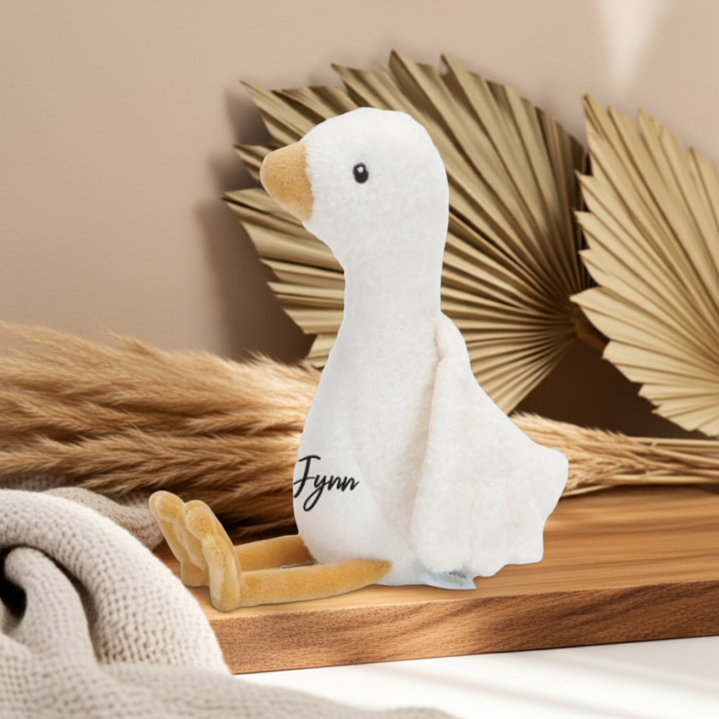 Little Goose cuddly toy, white, 20 cm | Little Dutch
