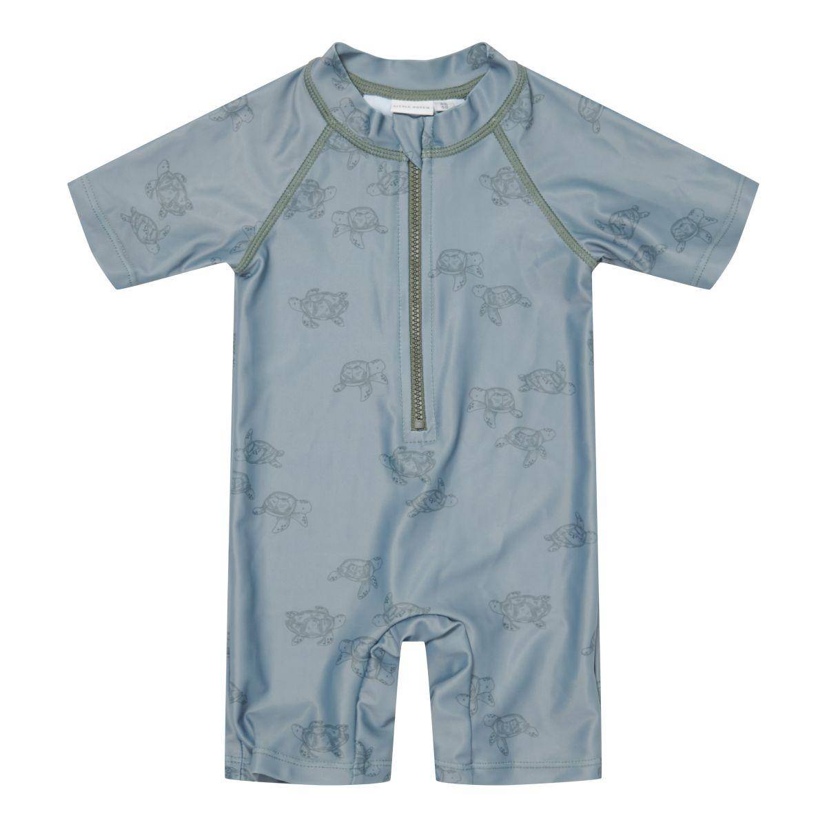 Turtle Island Olive Short-Sleeved Swimsuit | Little Dutch