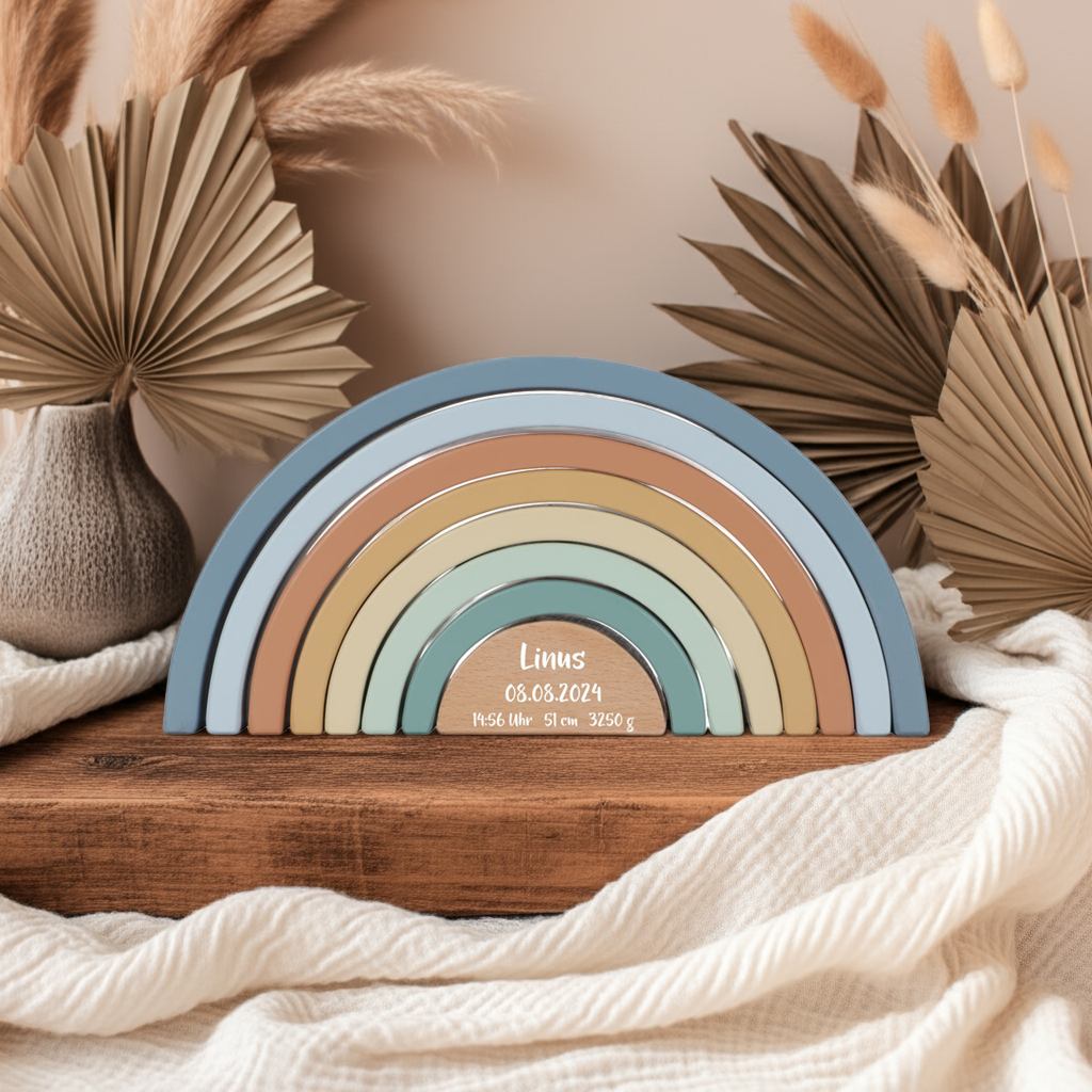 Stackable Rainbow Forest Friends "For Birth"