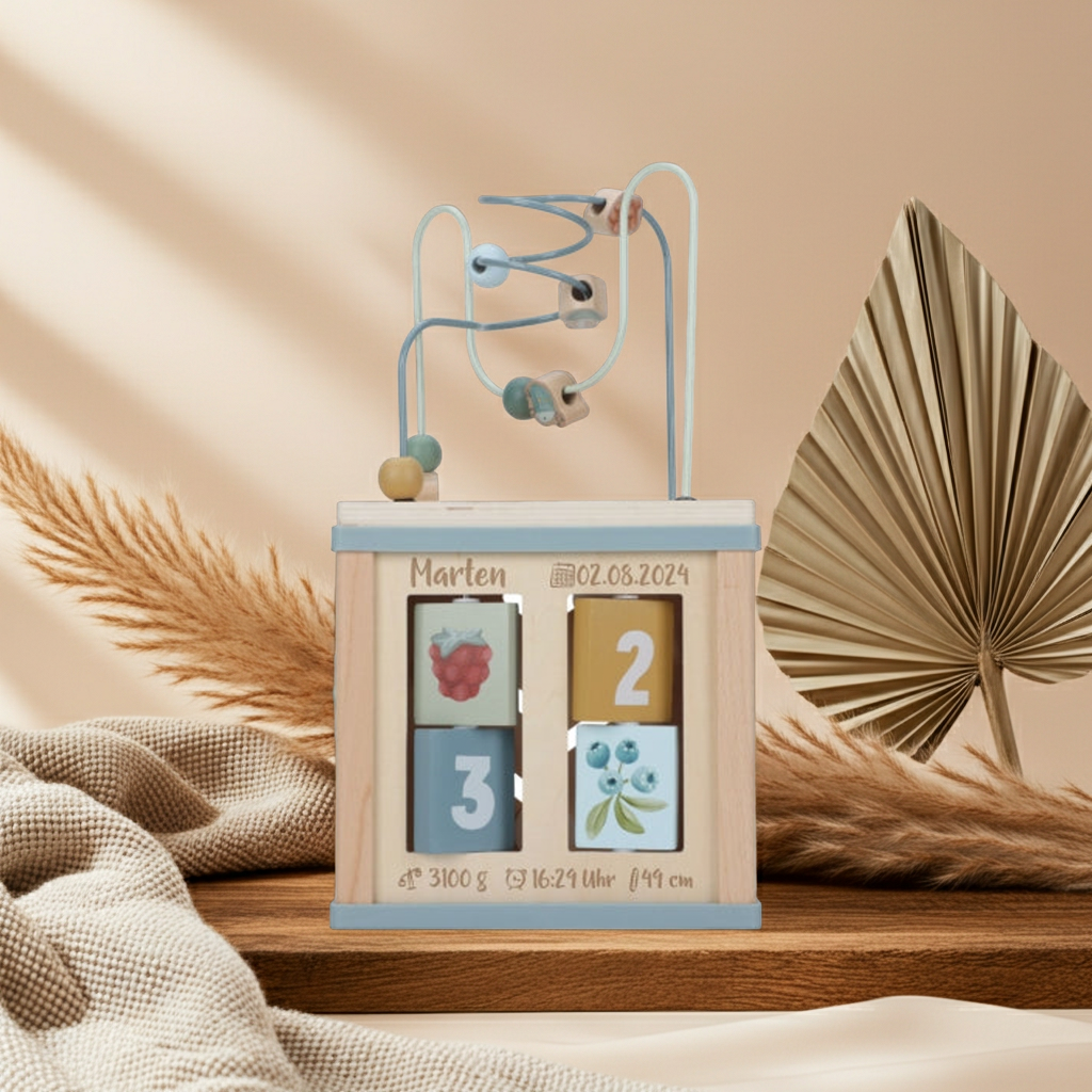 Forest Friends activity cube "For birth"