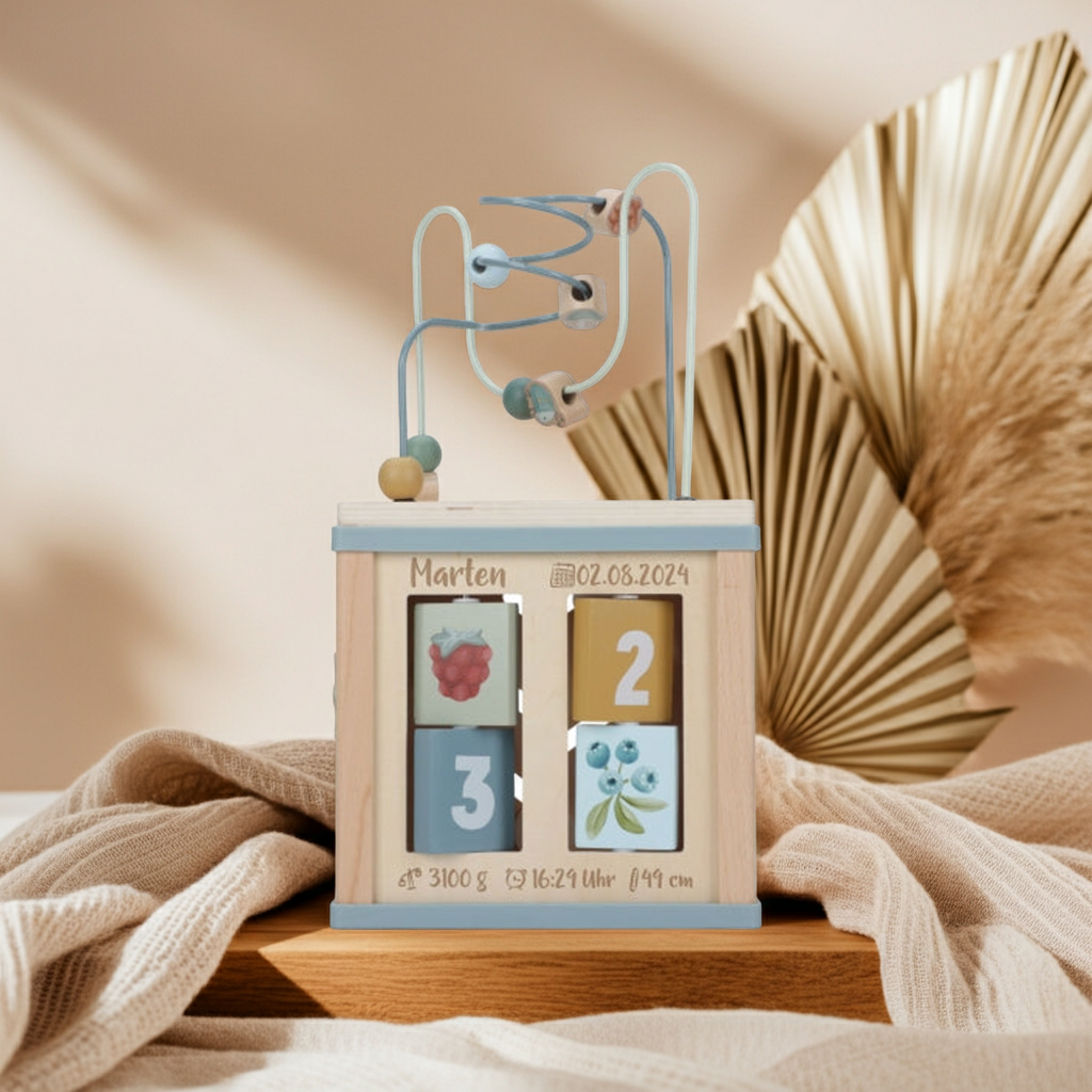 Forest Friends activity cube "For birth"