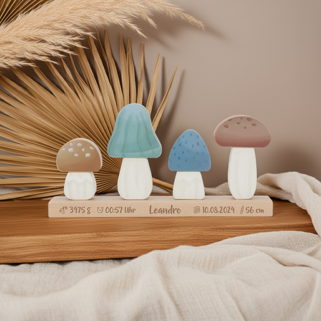 Stackable Mushrooms - Forest Friends "For Birth"