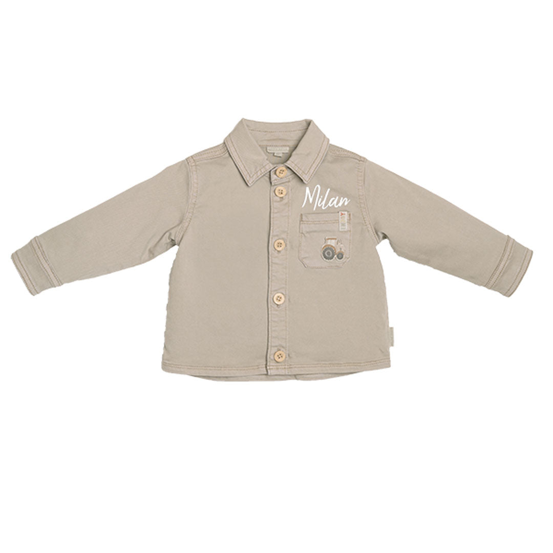 Beige overshirt | Little Dutch