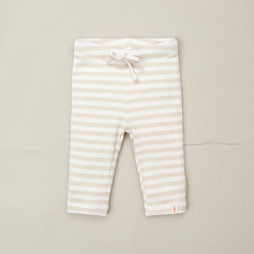Pants Stripe Sand/White | Little Dutch