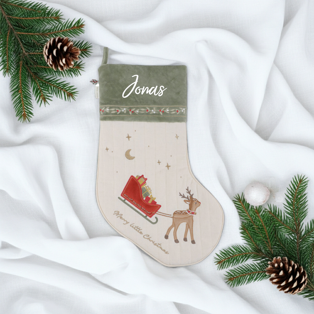 Christmas stocking Santa boot