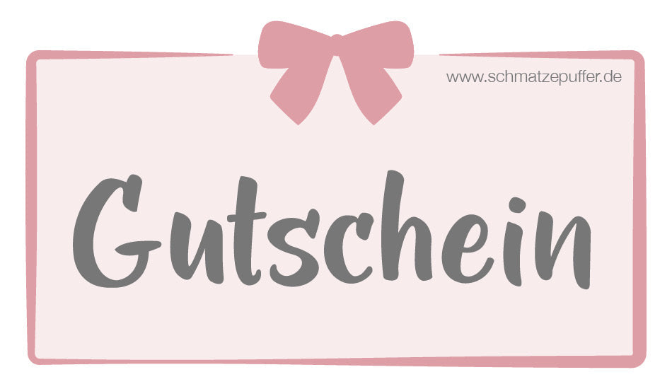 Schmatzepuffer® Geschenkgutschein – Freude verschenken leicht gemacht