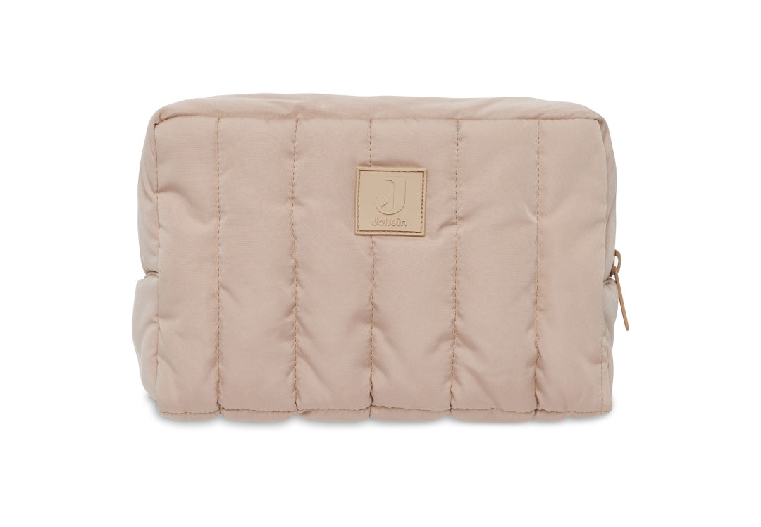 Puffed Toiletry Bag, Biscuit | Jollein