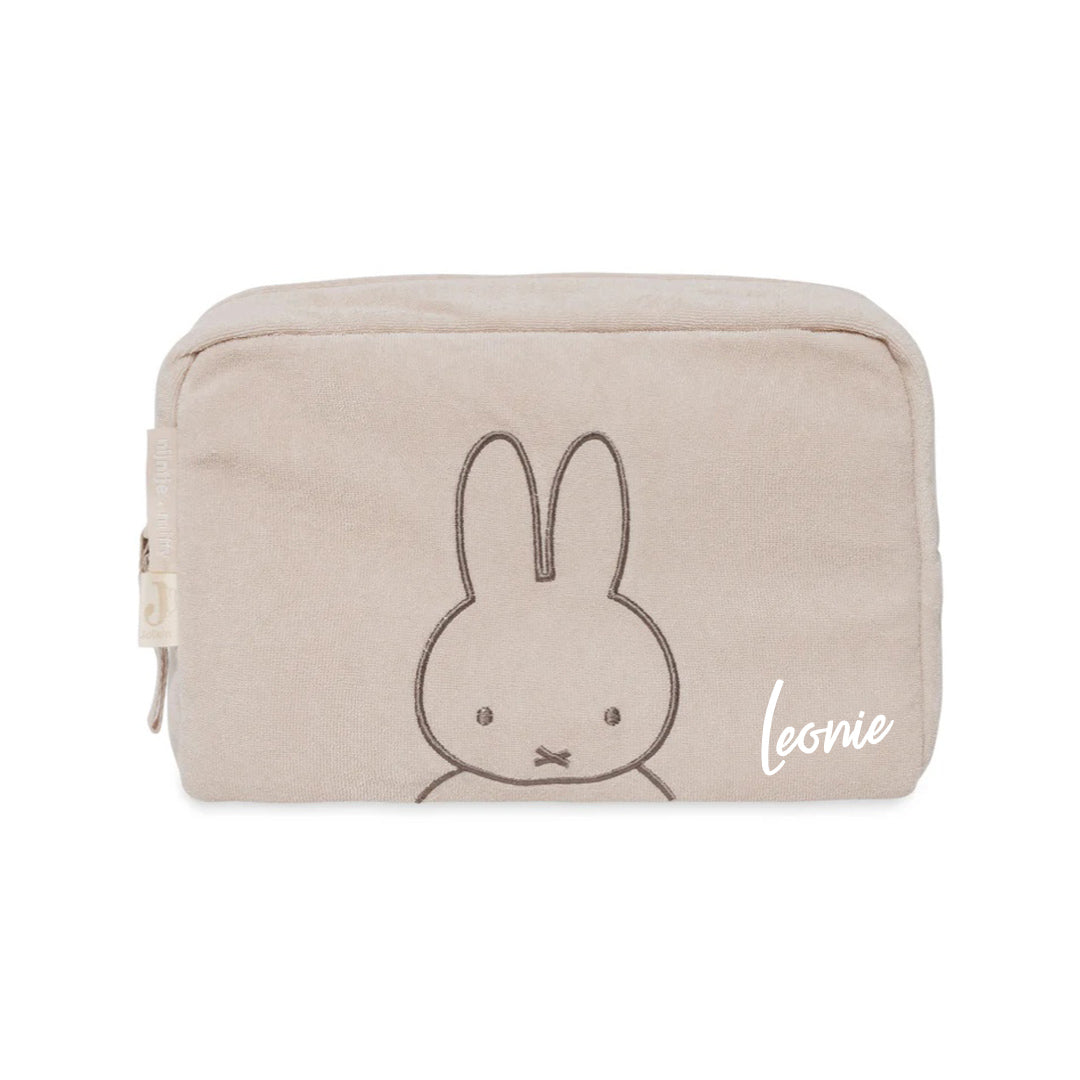 Terry cloth cosmetic bag Miffy Nougat | Jollein