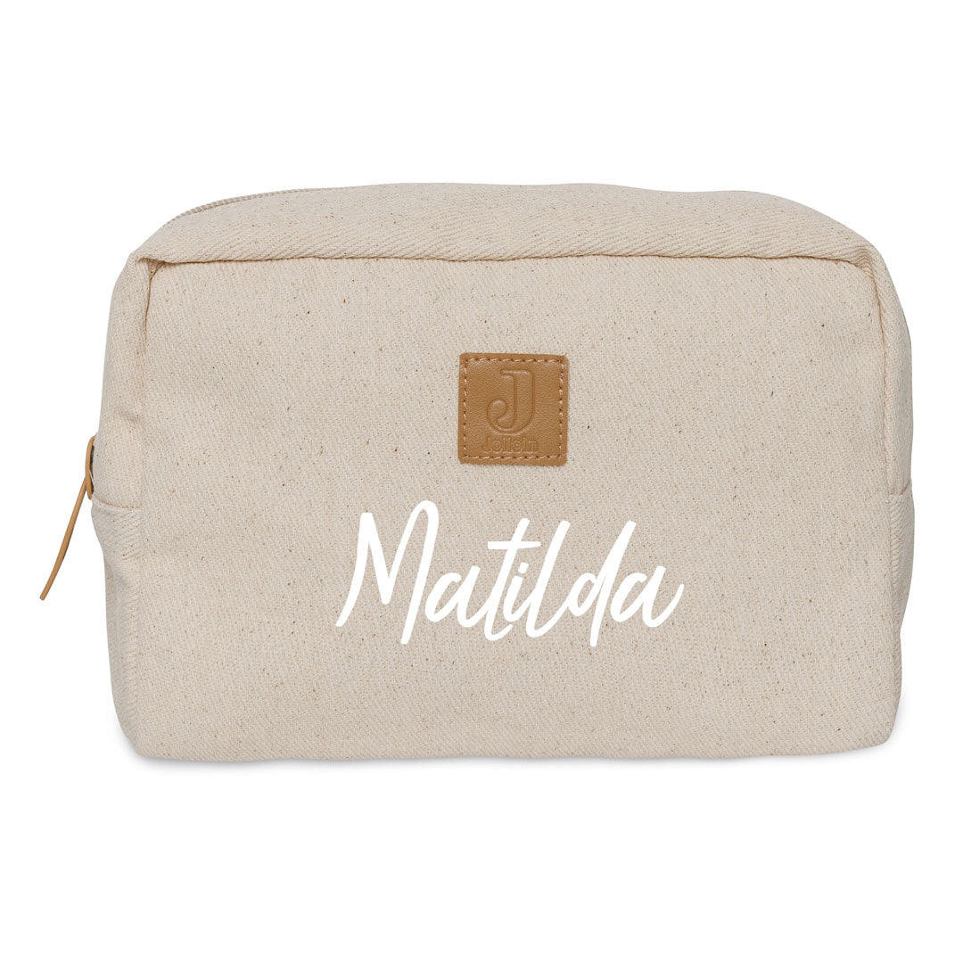 Cosmetic bag twill, sand | Jollein