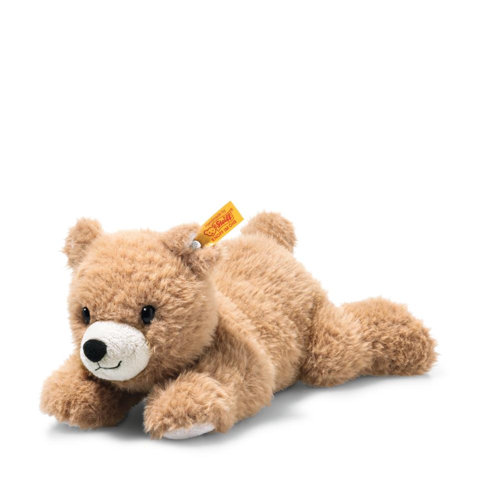 Barny brown bear cuddly toy lying down | Steiff