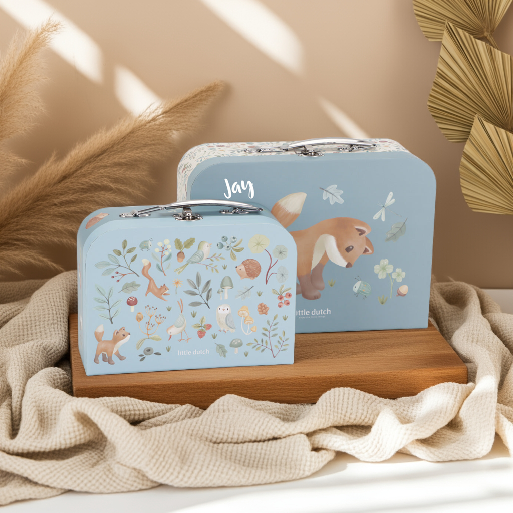 Forest Friends luggage set, blue