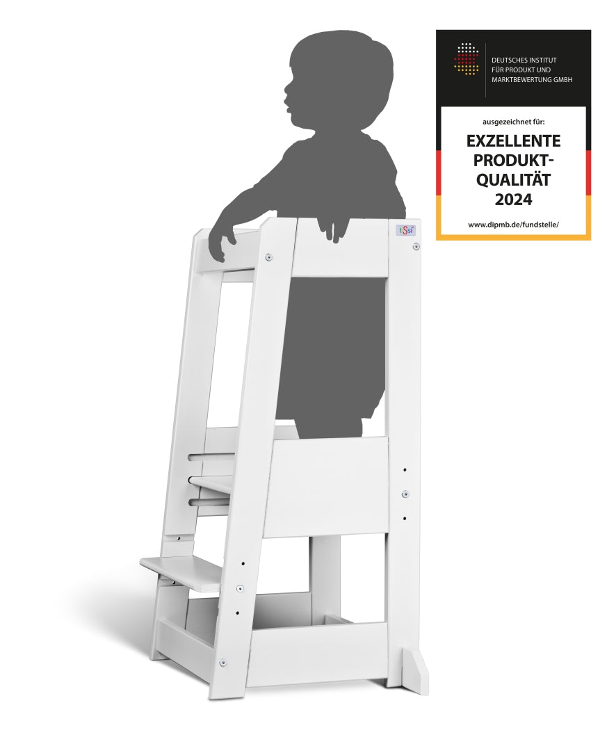 Learning tower Felix - Learning Tower - Wood White | Tissi® by Schmatzepuffer® "personalized"