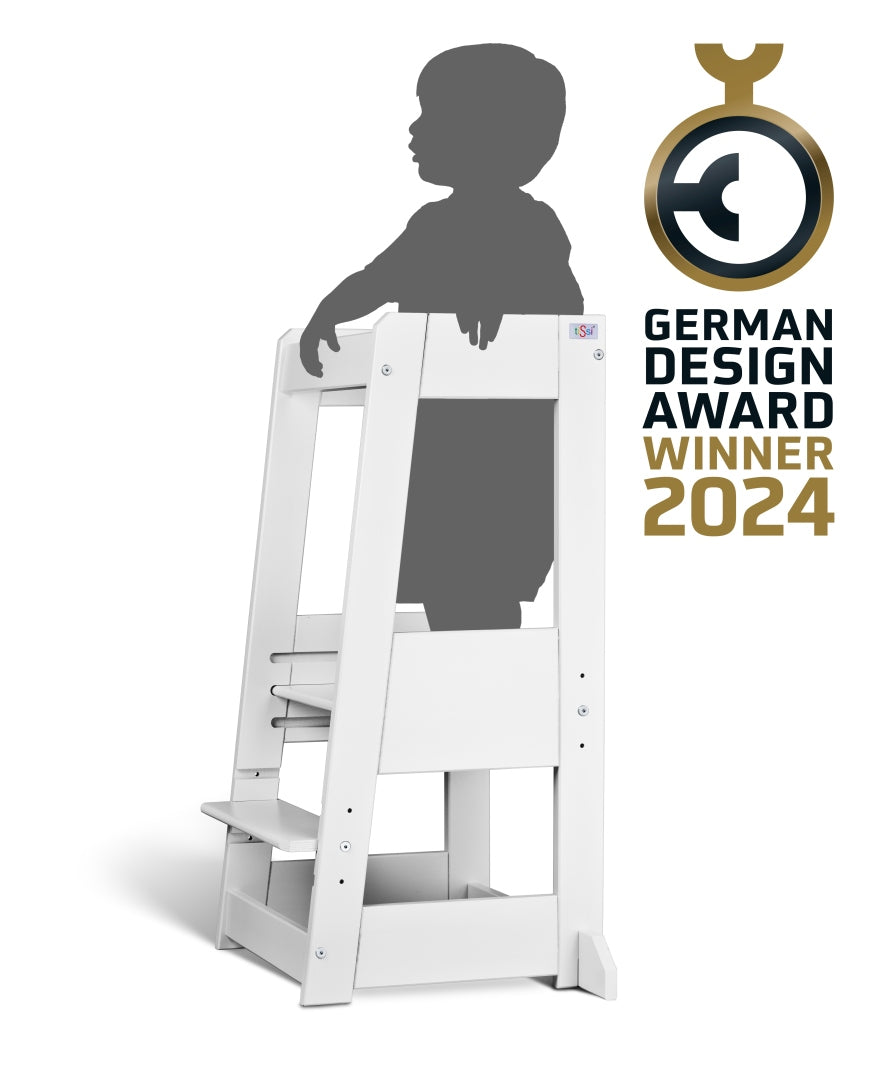Learning tower Felix - Learning Tower - Wood White | Tissi® by Schmatzepuffer® "personalized"