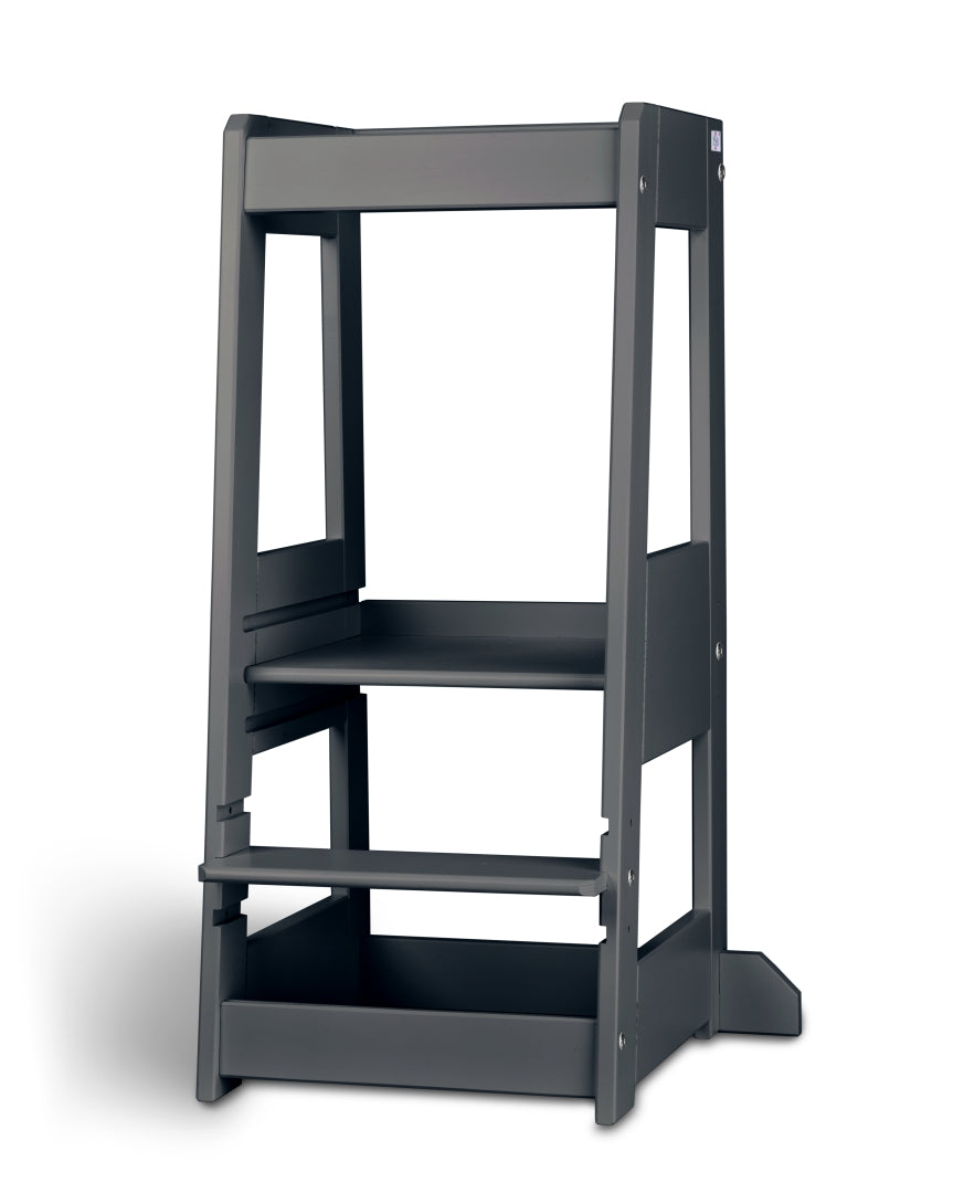 Learning tower Felix - Learning Tower Wood Natural Gray | Tissi® by Schmatzepuffer® "personalized"