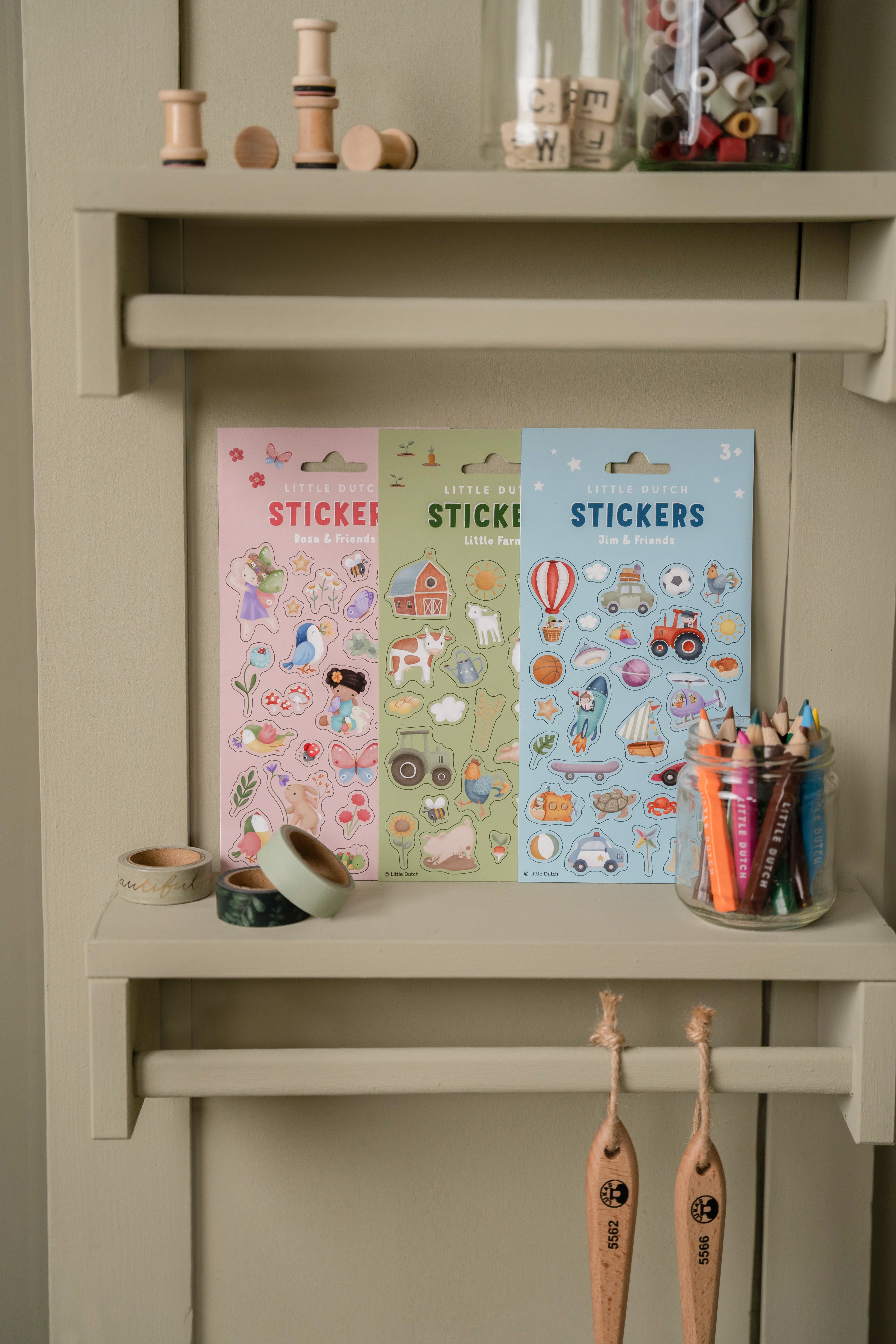 Stickers Pink &amp; Friends | Little Dutch