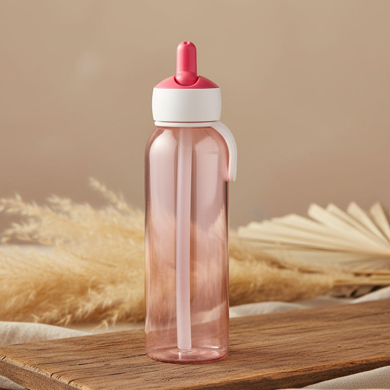 Flip-up drinking bottle 500 ml - Pink | Mepal