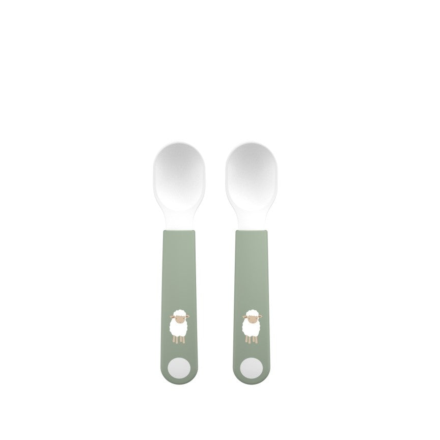 Children's learning spoons, 2 pieces - Little Farm | Little Dutch x Mepal
