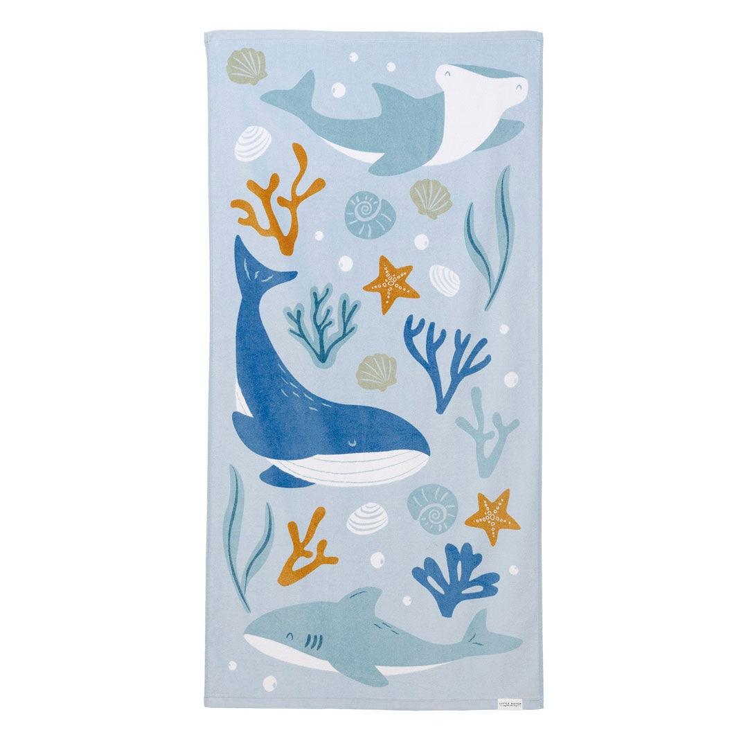 Bath towel Ocean Dreams Blue | Little Dutch