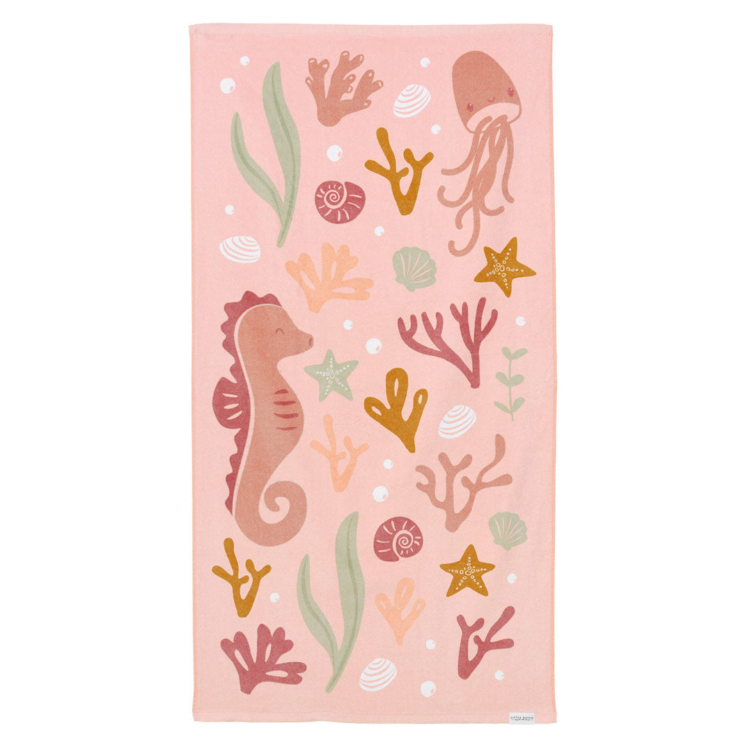 Bath towel Ocean Dreams Pink | Little Dutch
