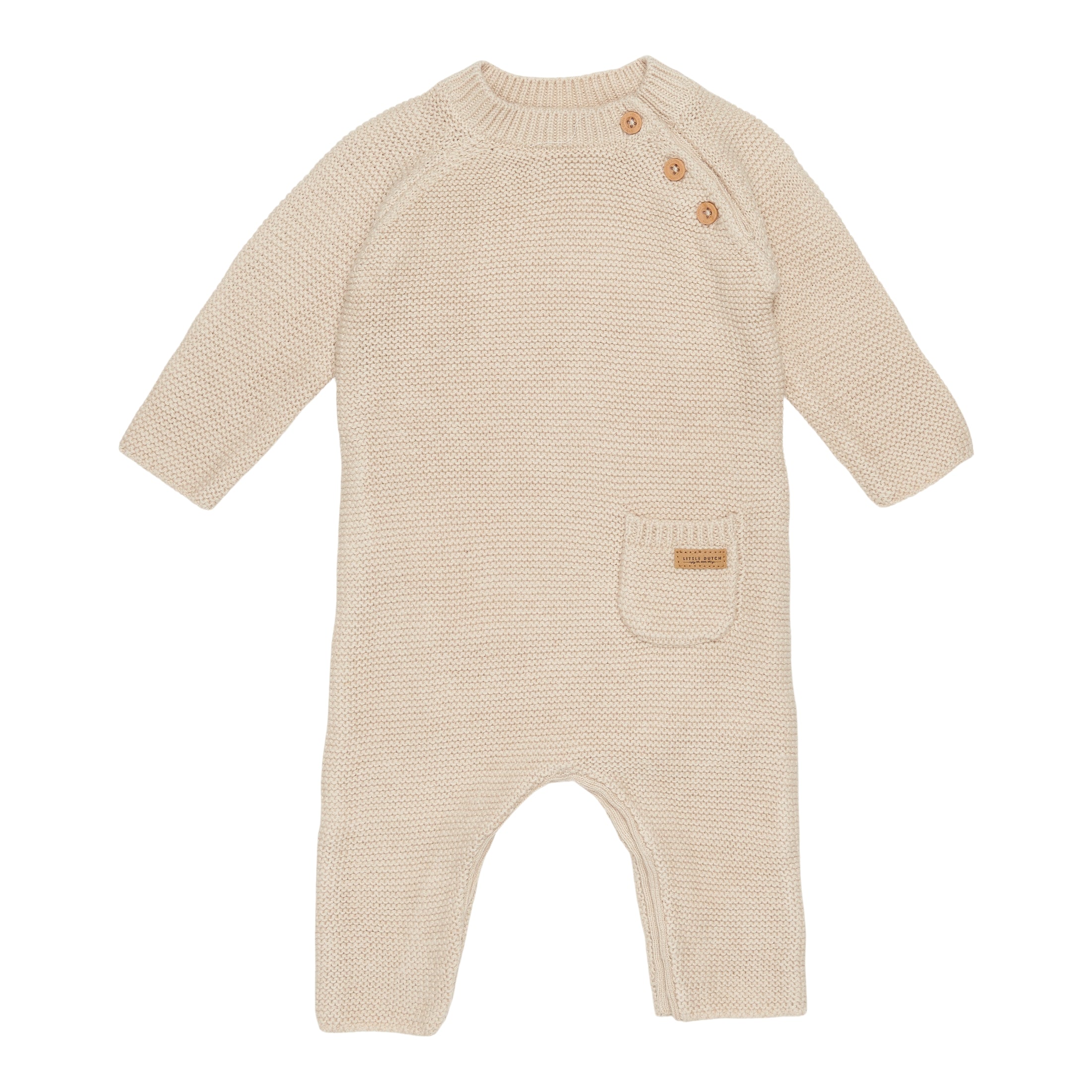 Knitted Romper Little Goose Sand | Little Dutch