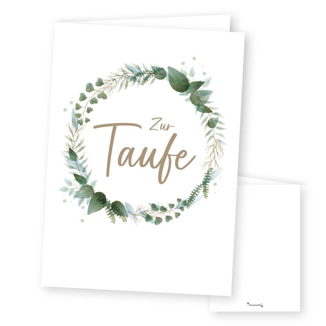Greeting card folding card - For baptism | Schmatzepuffer