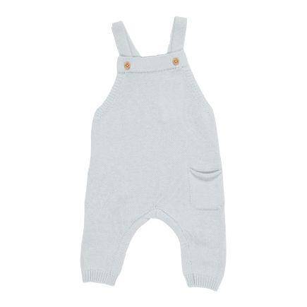 Knitted dungarees Essential Soft Blue | Little Dutch