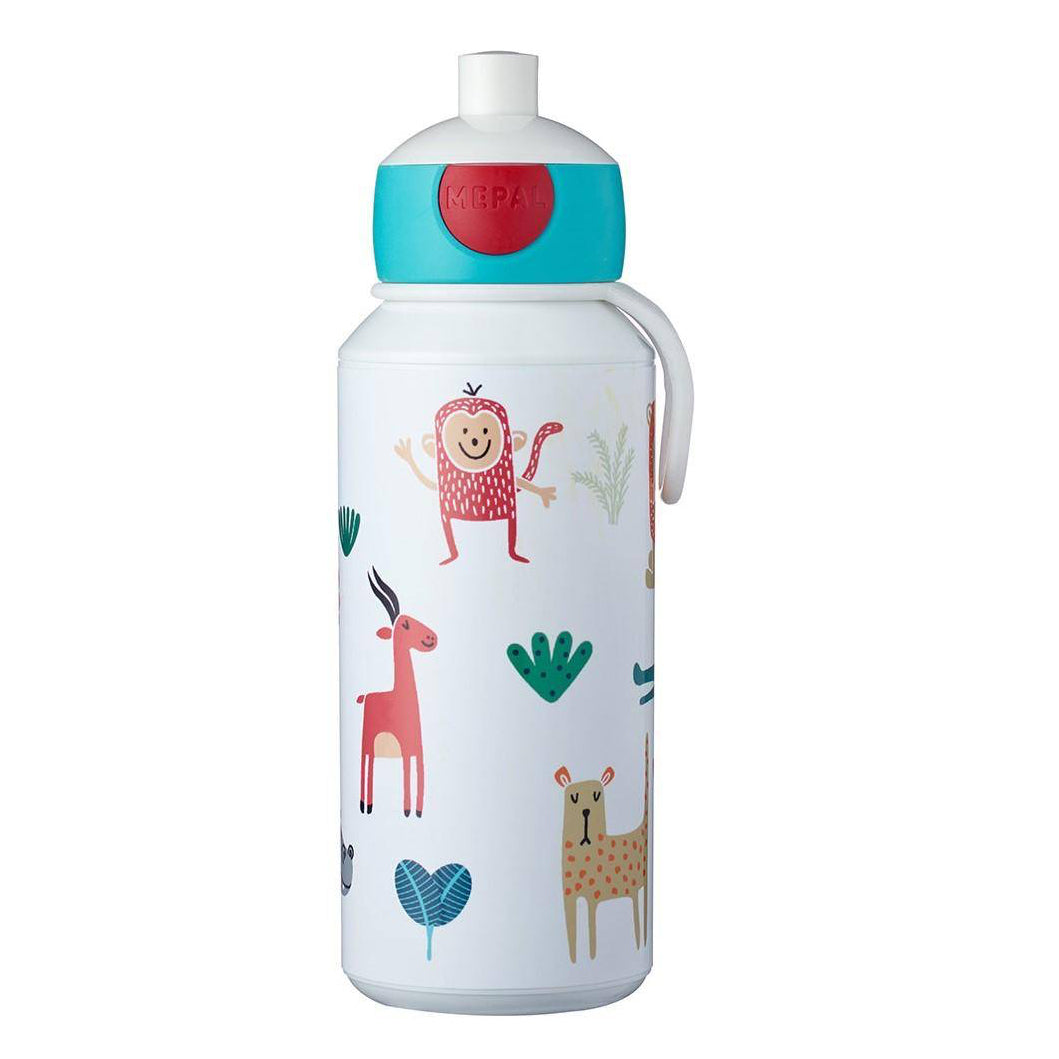Pop-Up Drinking Bottle 400 ml - Animal Friends | Mepal