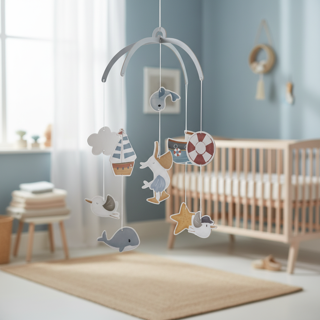 Cardboard Mobile Sailors Bay