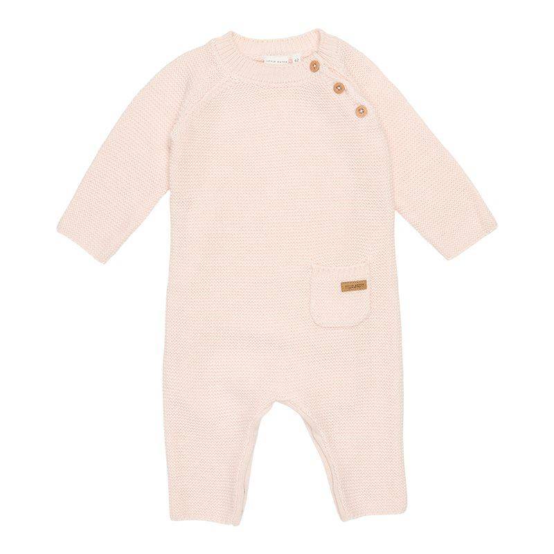 Knitted Romper Pink | Little Dutch