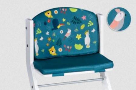 Upholstery jungle for children's high chair, Petrol | Tissi®