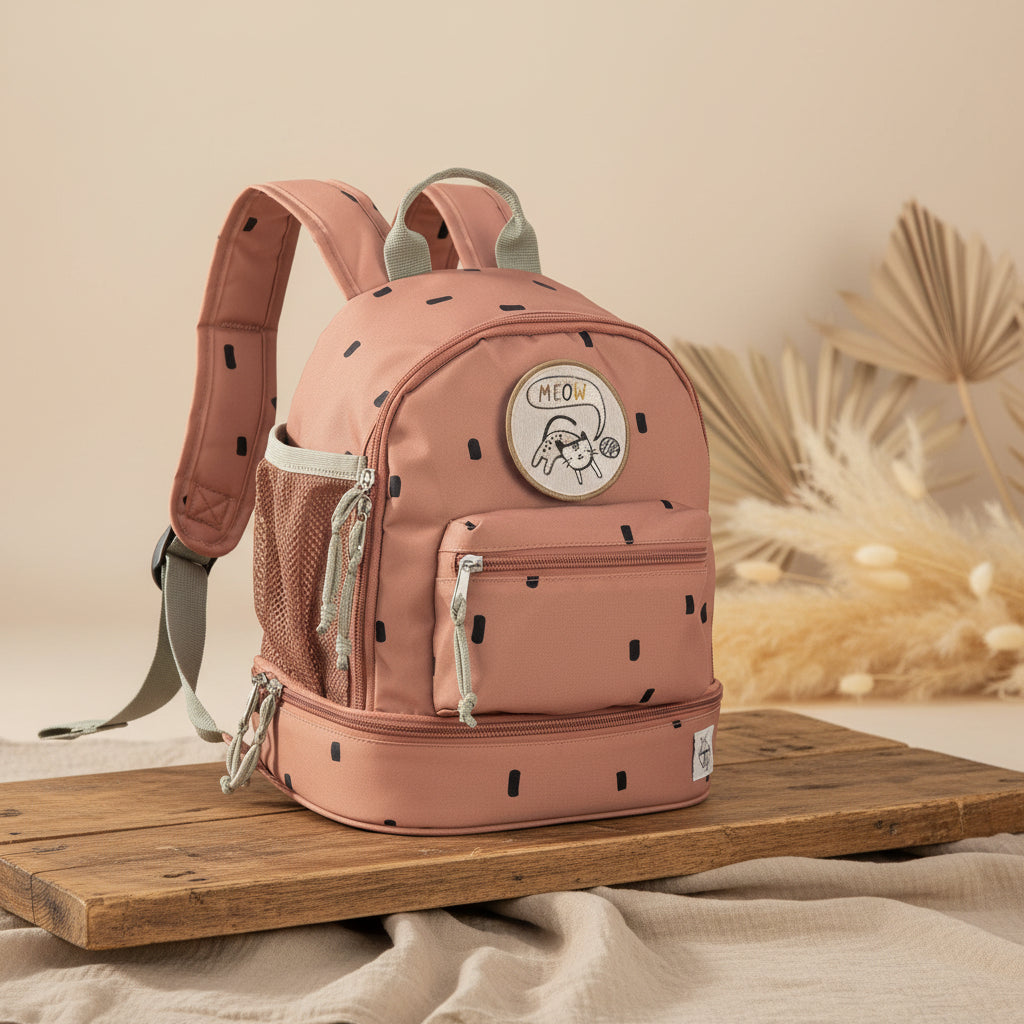 Happy Prints backpack, caramel | Lässig