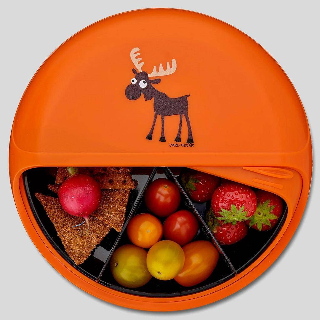 BentoDISC™ lunchbox with 5 compartments, orange I Carl Oscar