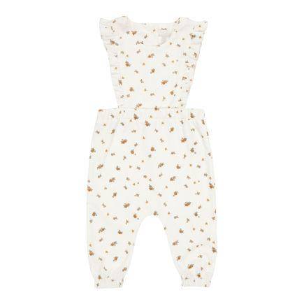 Pants Suit Vintage Little Flowers Blossom Print Cord | Little Dutch